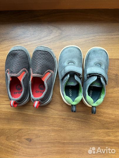 Набор кроссовки Crocs Крокс ботинки Ecco Экко р 23