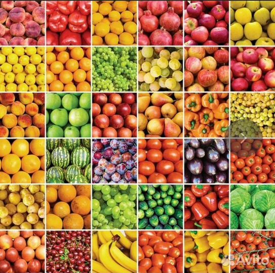 Мясная овощная продукция, фрукты с базы