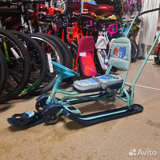 Снегокат с колесами