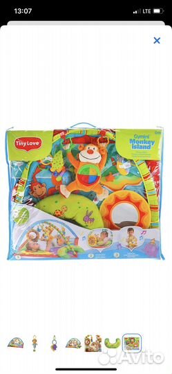 Развивающий коврик tiny love