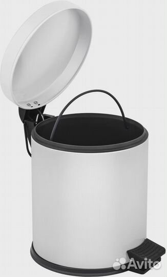 Мусорное ведро Berges Wasserhaus 122002 5 л, белое