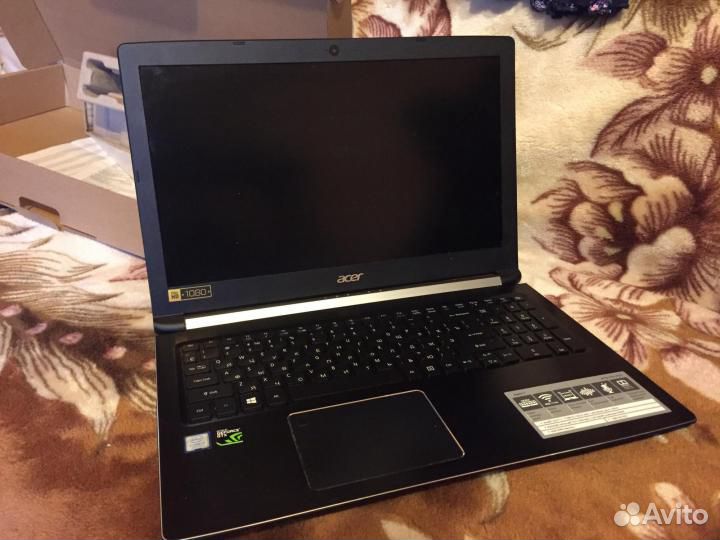 Acer 15.6 i7-7700HQ 4яд8пт GTX1050 12Gb SSD250 1Tb