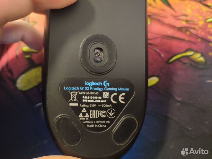 Проводная мышь Logitech g102