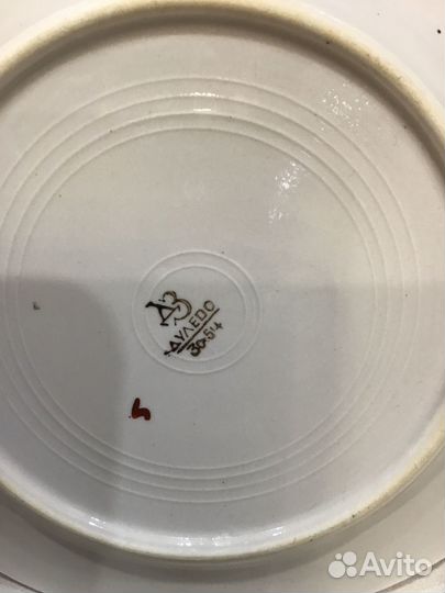 Тарелки старинные дулево