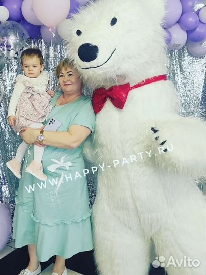 Белый мишка танцующий поздравление, выписка