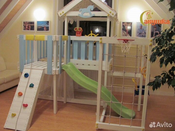 Спортивный комплекс Савушка Baby 8 голубой