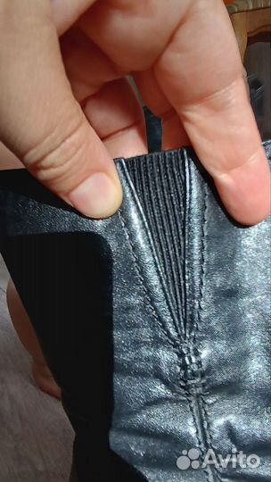 Зимние сапоги из натуральной кожи