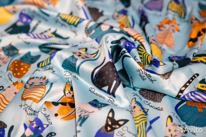 Платок 90х90 шелковый