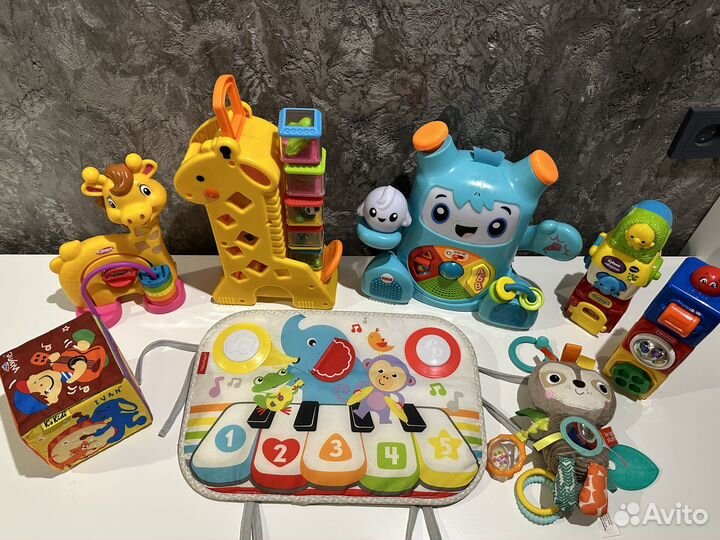 Развивающие обучающие игрушки fisher price и др