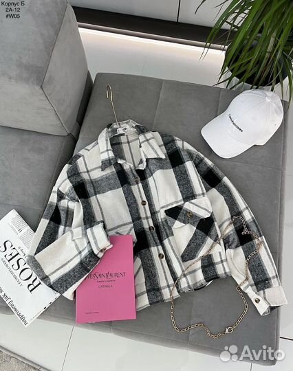 Байковая рубашка женская