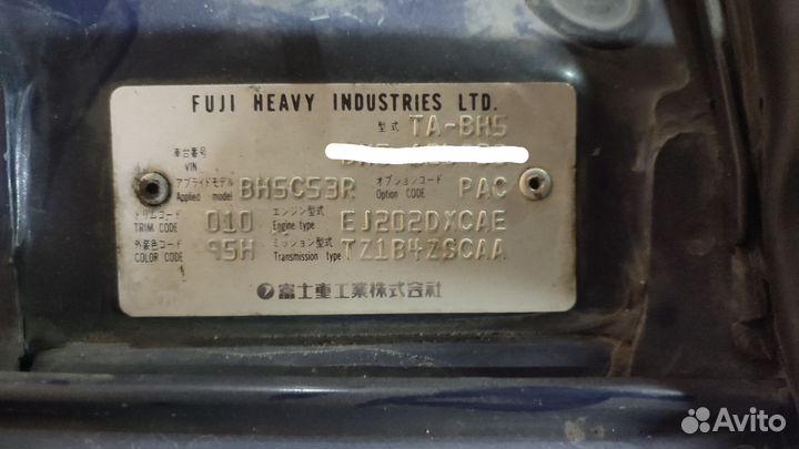 АКПП subaru TZ1B4zscaa