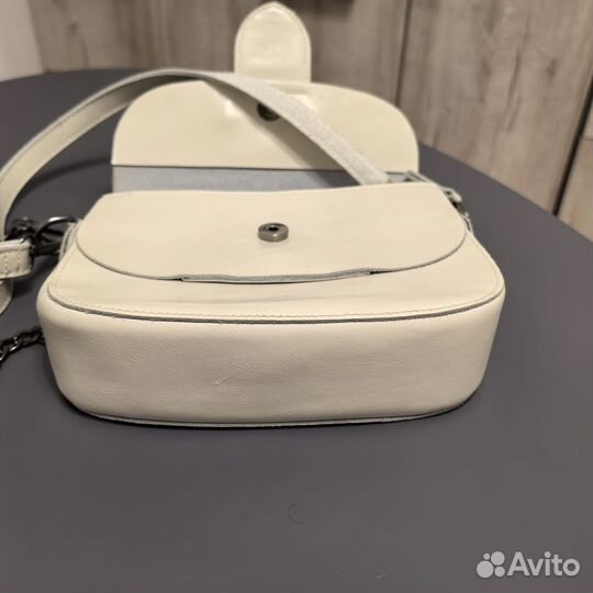 Сумка натуральная кожа бежевая