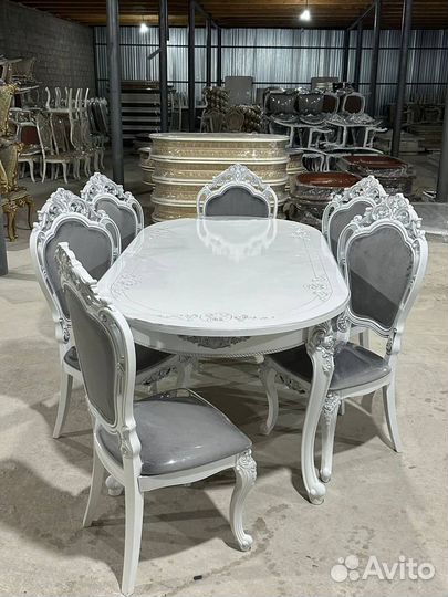 Стол и стулья новые Обеденный Раскладной Кухонный