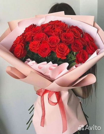 Розы Эквадор Метровые 100 см доставка Москва