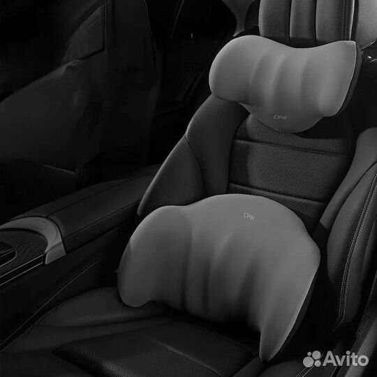 Автоподушки под шею и поясницу с эффектом памяти