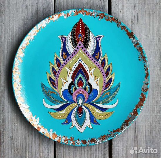 Точечная роспись, ручная работа