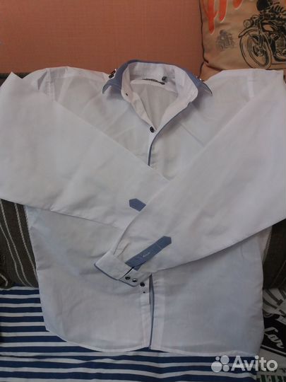 Рубашка на мальчика рост164 и туфли черные разме40