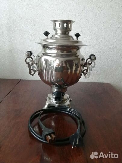 Самовар электрический никелированный, 3 л