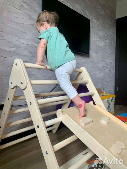 Треугольник Пиклера (макси) с горкой скалодромом