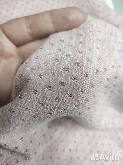 Ткань отрез трикотаж с люрексом