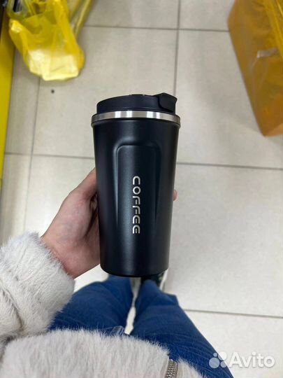 Кружка термос с индикатором температуры