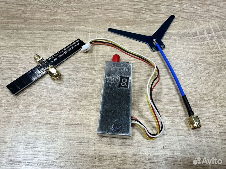 Видеопередатчик FPV 1.2 ггц, 1,5 Вт, антенна Matek