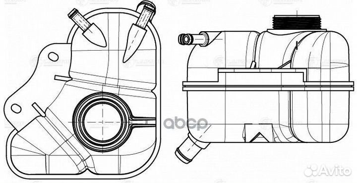 Бачок жидкости chevrolet lanos 02- расширительн