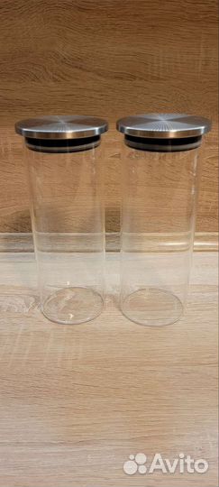 Стеклянная банка для круп и сыпучих продуктов