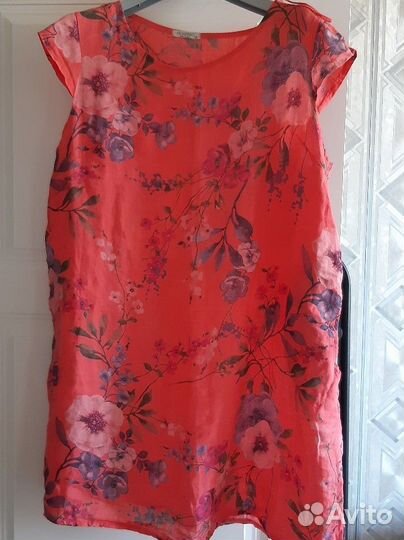 Платье льняное размер 56-58