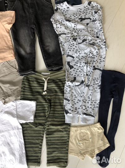 Пакет детских вещей zara next h&m 98