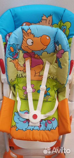 Стульчик Chicco polly 2 в 1 Wood friends