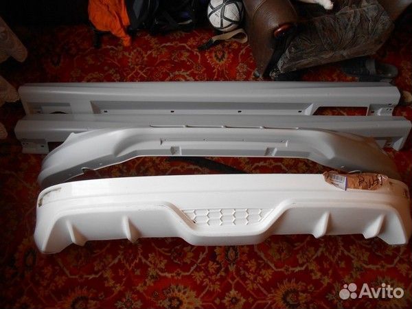 Губа заднего бампера Ford Focus 3 ST седан реплика