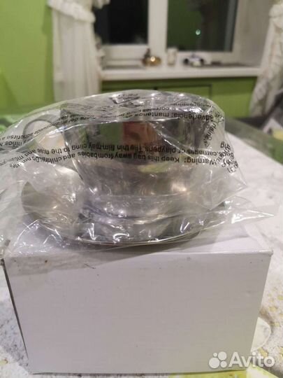 Крушка с блюцам термо