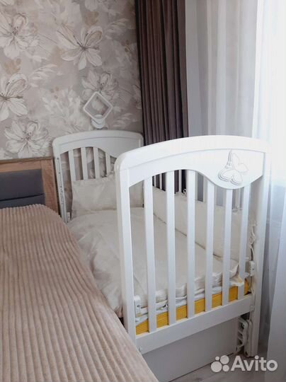 Кроватка детская Гандылян с матрасом 120х60