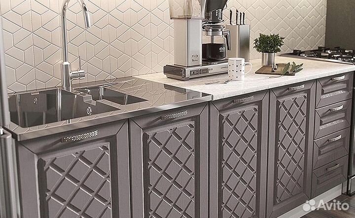 Кухня Агава Белая/Трюфель 2,0м