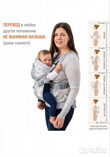 Эргорюкзак новый BabyActive Shine