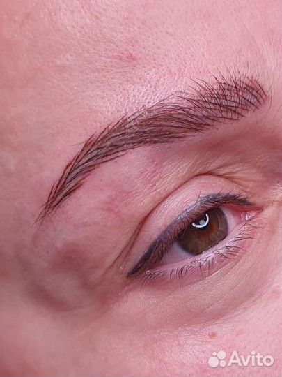Татуаж бровей волосковый