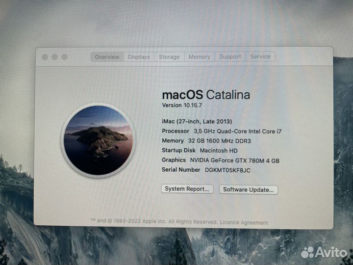 Компьютер Apple iMac 27 (late 2013)