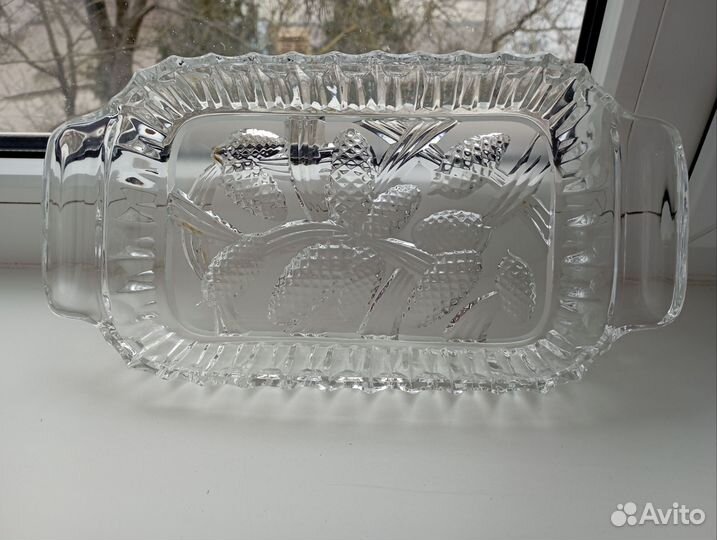 Блюдо хрустальное СССР