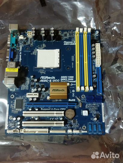 Материнская плата asrock n68c-s ucc