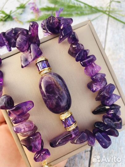 Чокер из аметиста