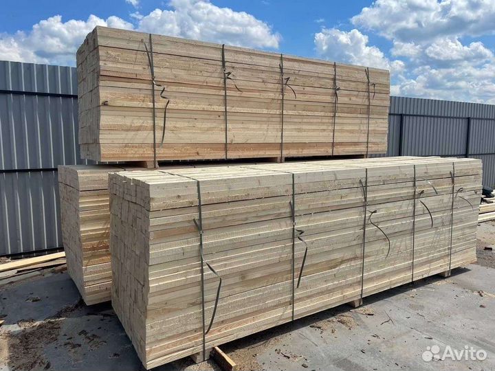 Брус обрезной 100х100х6000 мм