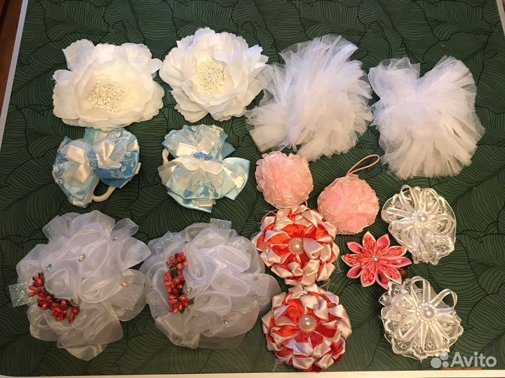 Бантики для волос, резиночки