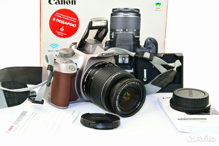 Canon EOS 1300D 18.0MP silver зеркалка Kit 18-55