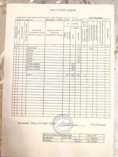 3-к. квартира, 72,1 м², 1/9 эт.