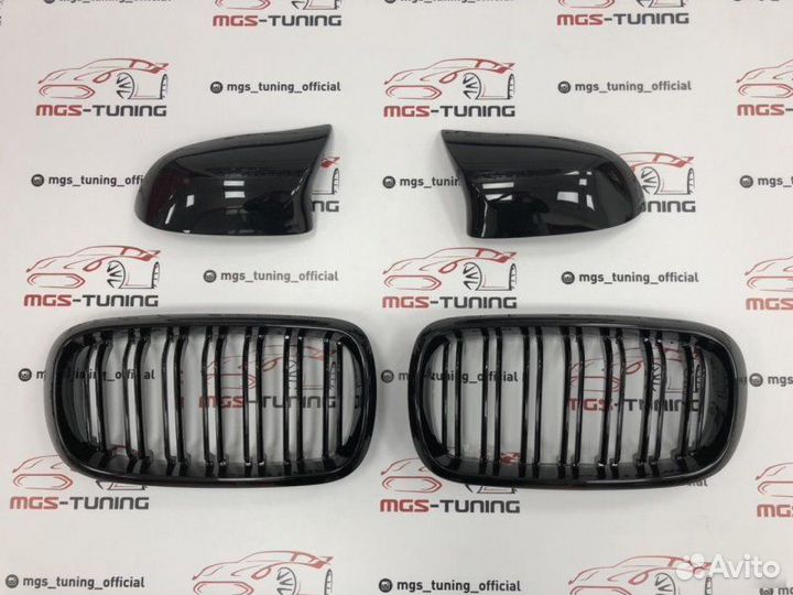 Набор BMW X6 F16 решетка и зеркала стиль М set #2