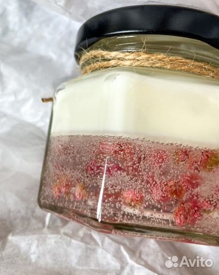 Соевая свеча ручной работы Vegan soy candle