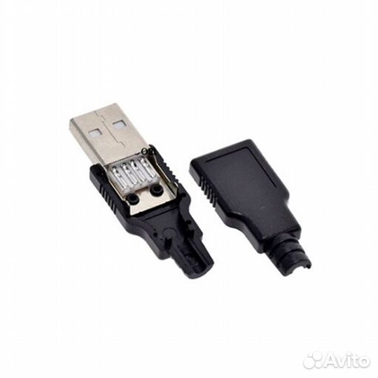 Штекер USB 2.0 type A вилка DIY разъём для пайки