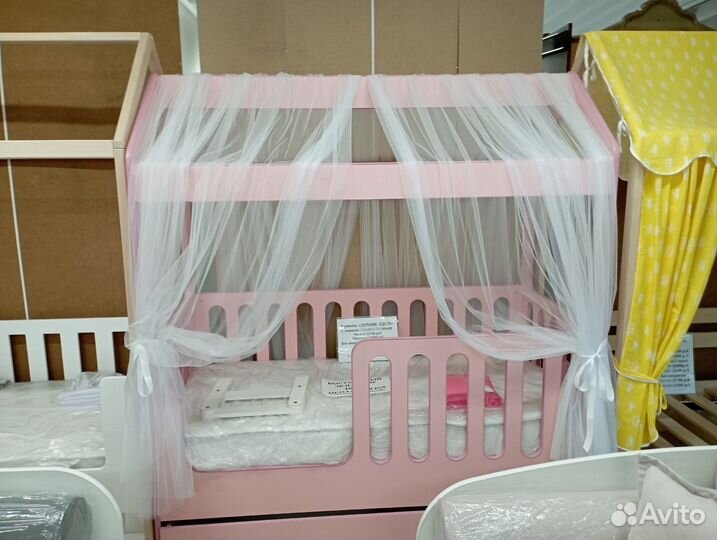 Детская кровать домик для девочки