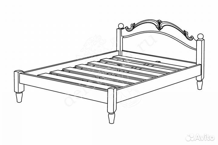 Кровать из массива